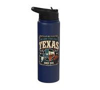 Le Texas, l'État de l'Étoile solitaire Stainless Steel Insulated Water Bottle