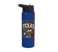 Le Texas, l'État de l'Étoile solitaire Stainless Steel Insulated Water Bottle
