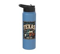 Le Texas, l'État de l'Étoile solitaire Stainless Steel Insulated Water Bottle