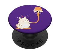 Le thé aux Bulles Boba est Un Carburant Lapin PopSockets PopGrip Adhésif