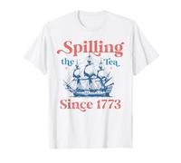 Le thé se répand depuis le 4 juillet 1773 T-Shirt