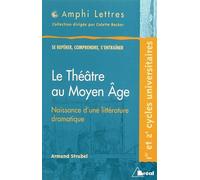 Le théâtre au moyen-âge: naissance d'une littérature dramatique