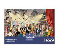Le théâtre, coulisses et Chaos Puzzle en Bois Imperméable DIY Puzzles De 1000 Pièces pour Adultes Impossible De Décoration pour La Maison