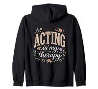 Le théâtre est ma thérapie Floral Boho Sweat à Capuche