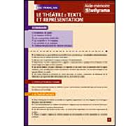 Le théatre : Textes et représentation - Collectif - Studyrama Eds - broché - Manuel