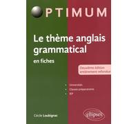 Le thème anglais grammatical en fiches