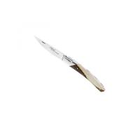 Le Thiers 5835 Couteau, Lame Acier 12c27 Satiné, Mitre Inox, Manche 12 Cm Bois Pistachier