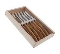 Le Thiers - Coffret 6 couteaux bois d olivier le thiers prestige