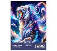 Le Tigre Blanc Tue Dieu Puzzle De 1000 Pièces pour Adultes Et Enfants Dès 14 Ans Jeu De Patience Et De Réflexion De Qualité Supérieure Décoration De La Maison 70x50cm/1000pcs