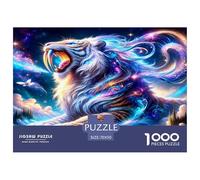 Le Tigre Blanc Tue Dieu Puzzle De 1000 Pièces pour Adultes Et Enfants Dès 14 Ans Jeu De Patience Et De Réflexion De Qualité Supérieure Décoration De La Maison 70x50cm/1000pcs