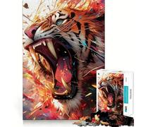 Le Tigre, Le summum des Sommets Puzzle Difficile de 1000 pièces pour Adultes Reconnaissance améliorée Découpe Nette et précise Cadeau Unique 50x75cm