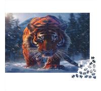 Le Tigre Puzzle 1000 Pièces Puzzle pour Adulte Jeu EduLe chatif 1000 Pièces Puzzles pour Adultes Enfants 1000pcs (75x50cm)