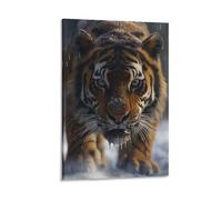 Le tigre Tableau DécoSourisif Imprimé Sur Toile Street Art Graffiti Toile Peinture Mur Art Affiches Et Impressions InspiSourision Oeuvre Photo Pour Salon Décor Cadeau De Noël 16x24inch(40x60cm)