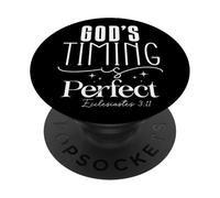 Le Timing de Dieu est Parfait - Ecclésiaste 3:11 PopSockets PopGrip Adhésif