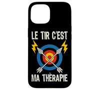 Le Tir À l'arc C'est Ma Thérapie Arc Flèches Archerie Sport Coque pour iPhone 15