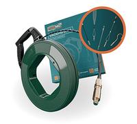 Le tire fils electrique bien pensé 30M pour les tubes vides de FAIRMO - tire cable de traction PET 4mm y compris 5 adaptateurs - tire-câble incassable - aiguille tire fil - aiguille electricien