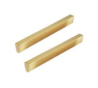 Le tiroir épouvantable, Lot de 2 poignées de tiroir et d'armoire en laiton massif doré, plusieurs tailles(300mm)