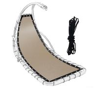 Le tissu de rechange pour balancelle en textilène offre un confort pour la relaxation en intérieur et en extérieur (kaki B)