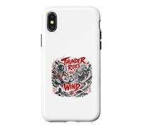 Le Tonnerre survole Le Vent et la tempête Yokai Legend Coque pour iPhone X/XS