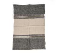 Le Torchons Linen Dash - Noir Naturel - 50x70 Bazar Bizar