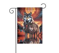 Le totem de loup YYHWHJDE avec image de feu taille précise de ce drapeau de jardin est de 30,5 x 45,7 cm, ce qui est un rapport d'or soigneusement conçu. Il s'adapte parfaitement à la grande majorité
