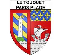 Le Touquet-Paris-Plage 62 ville Stickers blason autocollant adhésif - Taille : 8 cm