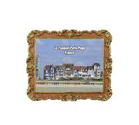 Le Touquet-Paris-Plage France Aimant de Réfrigérateur 3D Souvenir Voyage Décoration Réfrigérateur Autocollant Magnétique