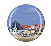 Le Touquet-Paris-Plage France Aimant de réfrigérateur en cristal souvenir touriste collection cadeau réfrigérateur