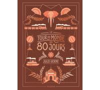 Le tour du monde en 80 jours - Jules Verne - Mame - relié - Roman junior