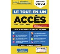 Le tout-en-un ACCES - 22 sujets blancs - Ecrits et oraux - Tutos offerts ESDES, ESSCA, IESEG - Concours 2024 - Anne-Marie Bonnerot - Vuibert - broché - Scolaire / Universitaire