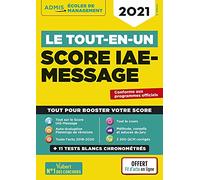 Le tout-en-un Score IAE-MESSAGE - Plus de 3200 QCM - 11 tests blancs - fil d'actu offert: Sélection 2021