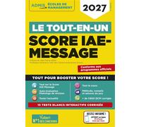 Le tout-en-un Score IAE-MESSAGE - Sélection 2027 15 tests blancs interactifs - Julie Camoin - Vuibert - broché - Scolaire / Universitaire