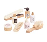 Le Toy Van Ensemble de Soins Capillaires et Lisseur, Jeu d'Imitation, Bois FSC™, avec Lisseur, Peigne, Brosse, Mousse, Spray, Sérum, Masque et Laque