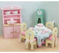 Le Toy Van - Wooden Daisylane Dining Room Dolls House Accessories Play Set For Dolls Houses , Dolls House Furniture Sets - Suitable For Ages 3+