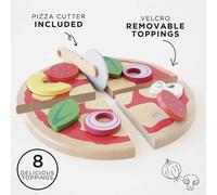 Le Toy Van - Honeybake Jeu de Rôle Set de Pizzas en Bois pour Enfants | Accessoires de Cuisine Alimentaire Jeu de Rôle