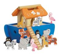 Le Toy Van Lernspiel Arche Noah, für Kinder AB 2 Jahren, ineinandergreifende Formen, geometrische Formen zum Einfügen, Montessori, ökologisches Spiel, aus FSC-Holz, Petilou