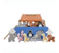 Le Toy Van - Jeu d'éveil Arche de Noé TV212 Petilou - Boîte à formes Montessori en bois FSC 2+