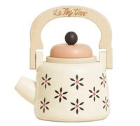 Le Toy Van - TV282 - Bouilloire Jouet en Bois pour Enfants à partir de 2 Ans, Accessoires de Cuisine Montessori, Jeu éducatif de rôle, 1 Grande théière, Bois FSC écologique, Beige