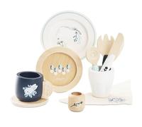 Le Toy Van - TV309 - Lernspiel-Geschirrset für Kinder AB 2 Jahren, aus FSC-zertifiziertem Holz, ökologisches Spielzeug, Montessori, 10-teilig, Ess-Set, plastikfrei, für Jungen und Mädchen
