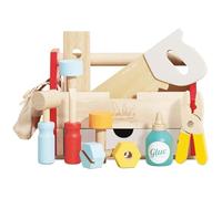 Le Toy Van - TV476 - Werkzeugkasten aus FSC-zertifiziertem Naturholz, Spielzeug für Kinder AB 3 Jahren, 11 Zubehörteile im Lieferumfang enthalten, plastikfrei, fördert Die Entwicklung der Feinmotorik