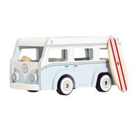 Le Toy Van - TV478 - Spielzeug-Camper zum Öffnen für Kinder, 3 Jahre, FSC-zertifiziertes Holz, inklusive Küche, Bett und Zubehör, Retro-Stil, Montessori-Spiel, bemalt mit Farben Auf Wasserbasis