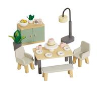 Le Toy Van - Wooden Daisylane Dining Room Dolls House Accessories Play Set For Dolls Houses , Dolls House Furniture Sets - Suitable For Ages 3+