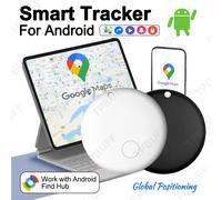 Le traceur GPS intelligent fonctionne avec google trouver mon dispositif tracker animal de compagnie enfants bagages clé suivi positionnement précis global Bluetooth Black-2PCS