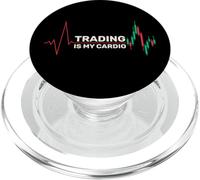 Le Trading est Mon Cardio - Investisseur Trader boursier PopSockets PopGrip pour MagSafe
