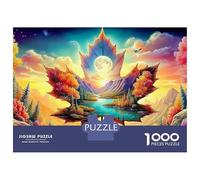 Le Train Arc-en-Ciel Art de Plumes de Paon psychédélique Puzzle 1000 Pièces Collection Spéciale Qualité Premium Stimulant Cadeau pour Adultes Et Enfants 38x26cm/1000pcs