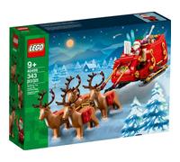 LEGO Jeu de construction Le traîneau du Père Noël 40499 – Dès 9 ans – Cadeau de Noël