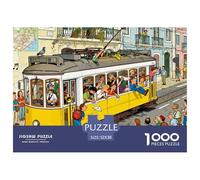 Le Tramway n° 28 de Lisbonne est rempli Puzzle en Bois Imperméable Puzzles De 1000 Pièces pour Adultes Défi Et Casse-tête Jeux Éducatifs