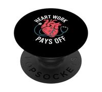 Le Travail Cardiaque paie la cardiologie PopSockets PopGrip Adhésif