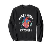 Le Travail Cardiaque paie la Motivation cardiologique Sweatshirt