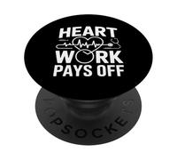 Le Travail Cardiaque paie la Passion de la cardiologie PopSockets PopGrip Adhésif